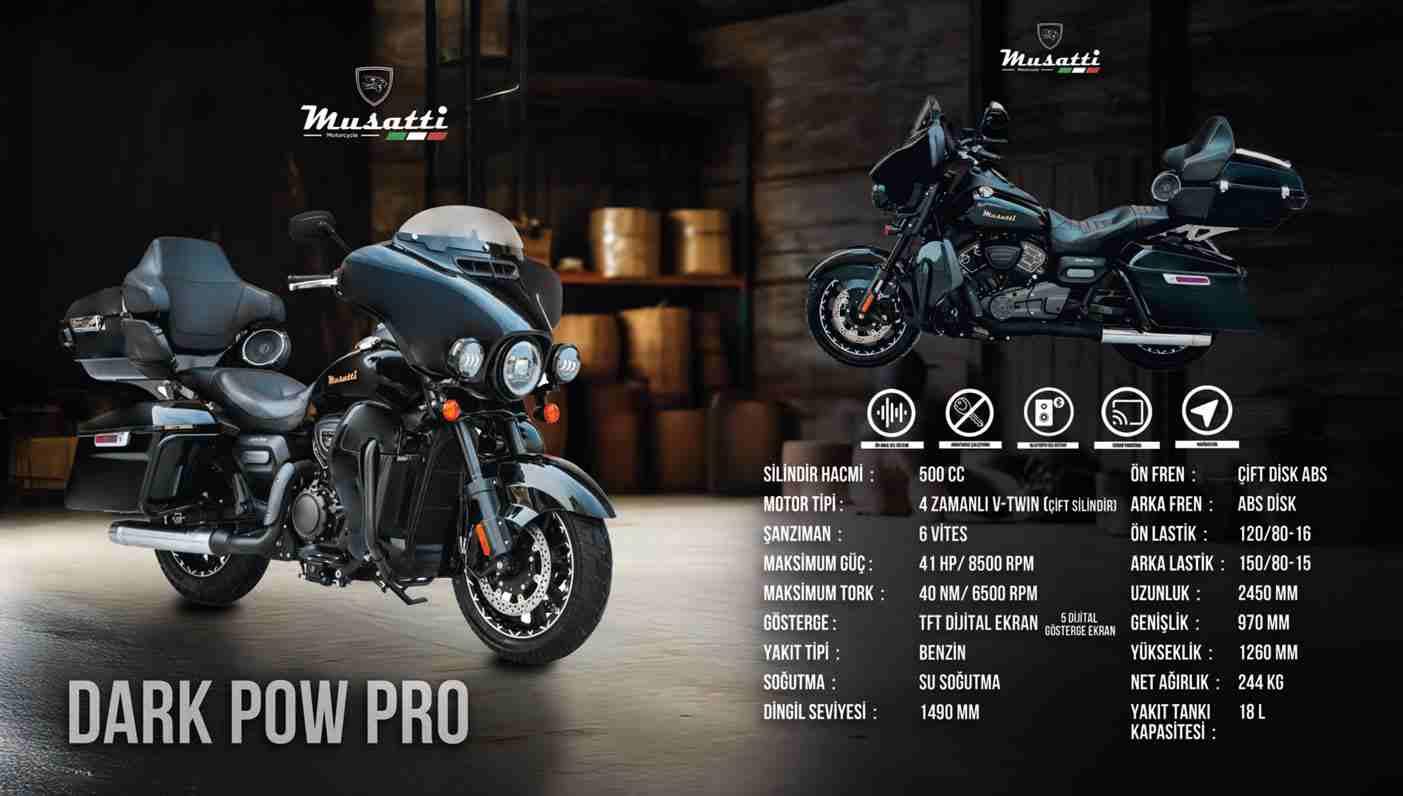 Motosiklet Küçük Resim Musatti 'Dark-Pow-Pro'